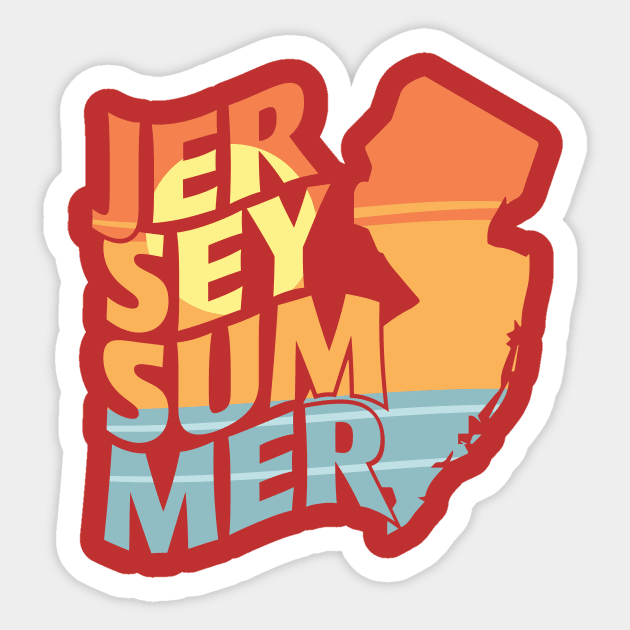 Jersey Summer Sticker by PixelTim